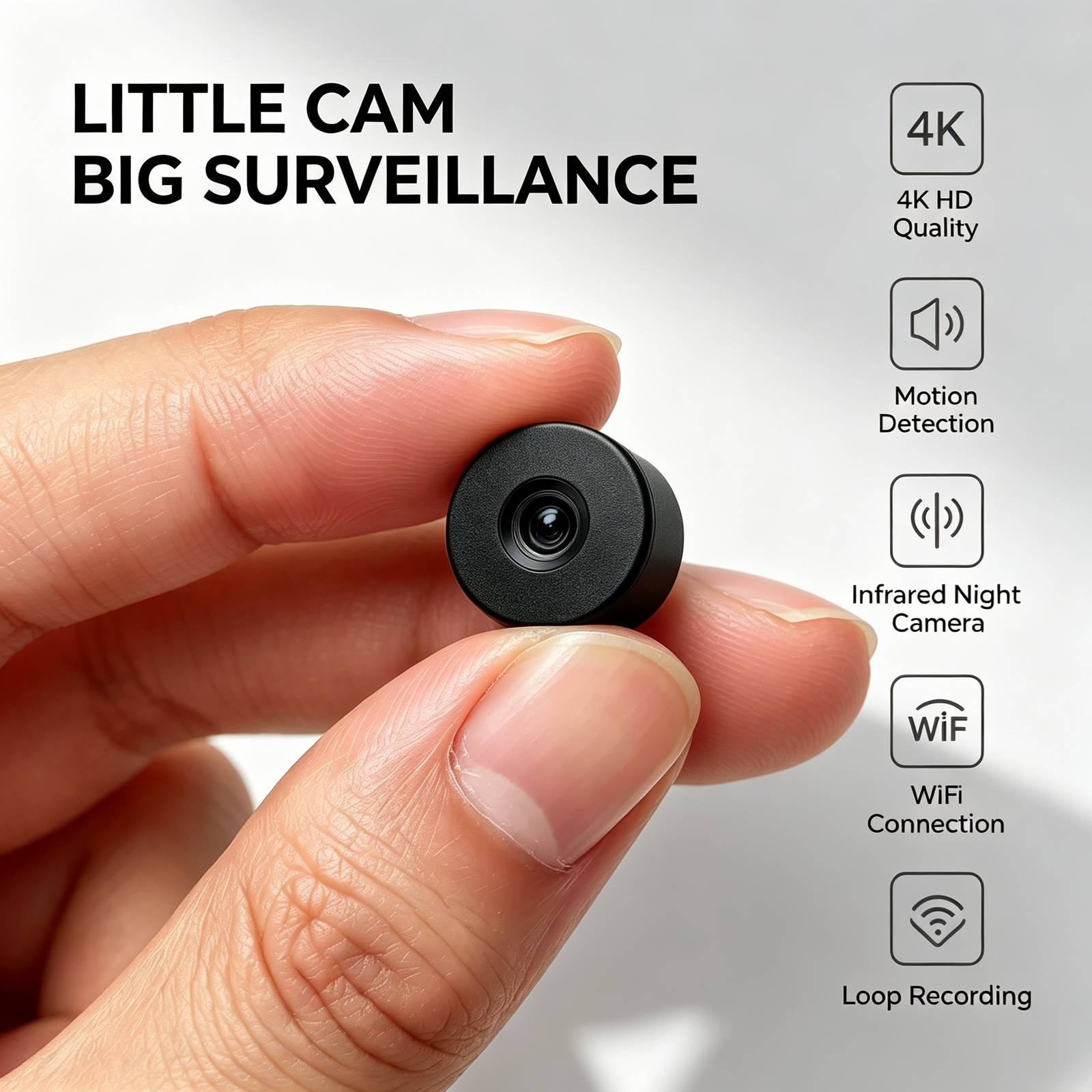 Office Technologies - Kamera bezpieczeństwa R1 Mini WiFi, miniaturowa